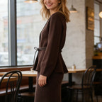 Aveline Tie-Waist Knit Cardigan