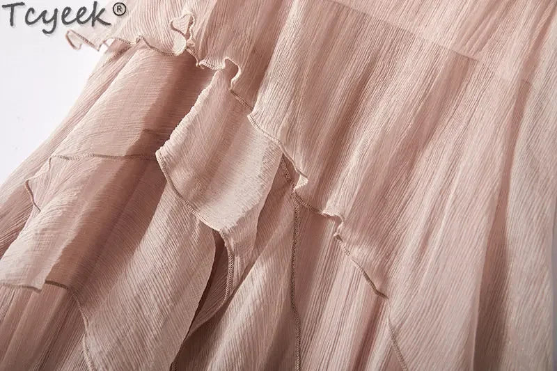 Aurelia Mulberry Silk Midi Dress
