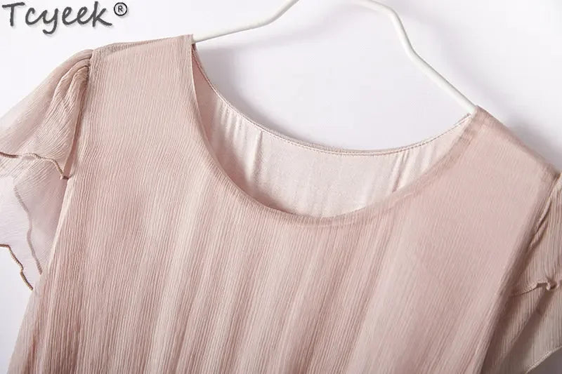 Aurelia Mulberry Silk Midi Dress