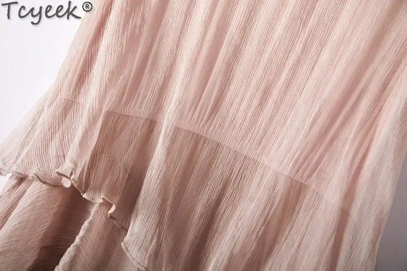 Aurelia Mulberry Silk Midi Dress