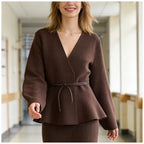 Aveline Tie-Waist Knit Cardigan